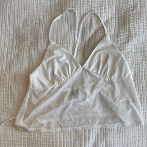 Wild Fable White Sheer Tank Top